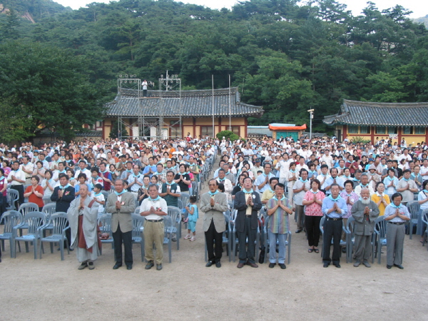 개회식 - 모두 모두 합장을...