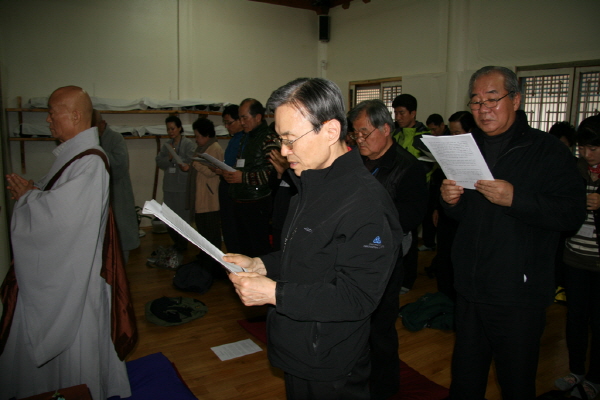 53 사찰순례 갑사 동학사 - 1차 대불련 발원문 낭독 윤제철 선배님