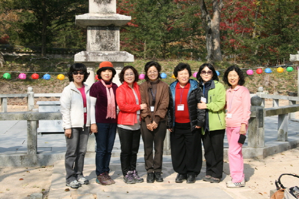 13차 사찰순례 백양사 - 사찰순례에 많이 보이는 얼굴들